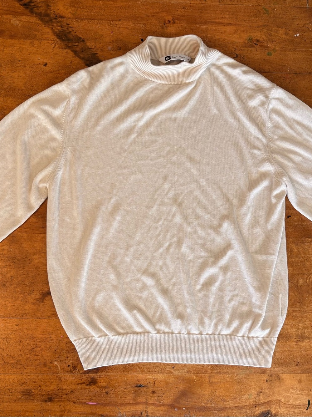 Women’s Cream Mock Neck Sweater